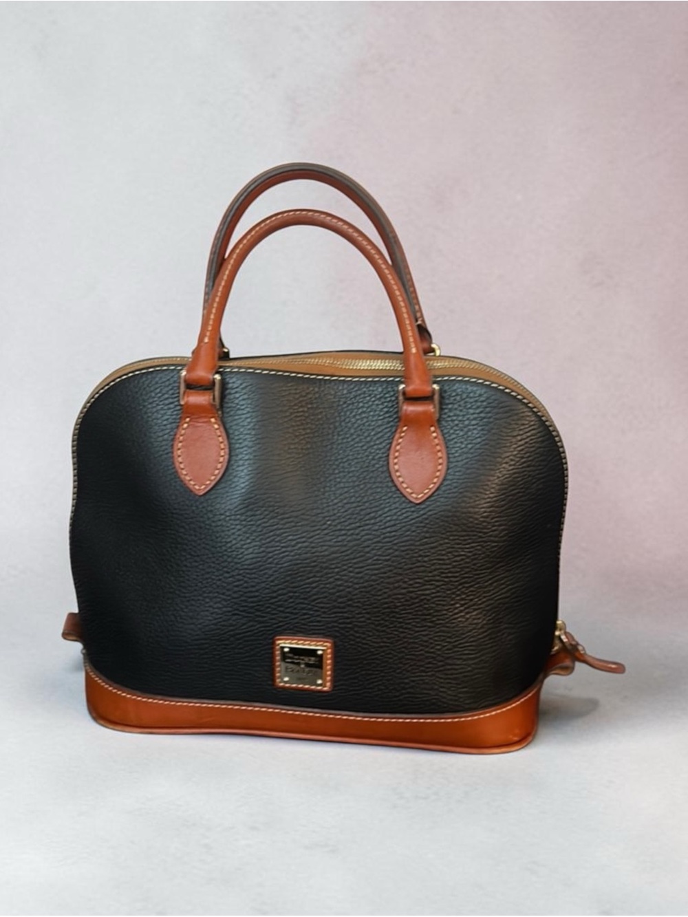 Dooney & Bourke Pebble Grain Zip Zip Satchel